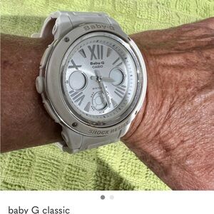 Casio Baby-G Classic Silver and White Smartwatch